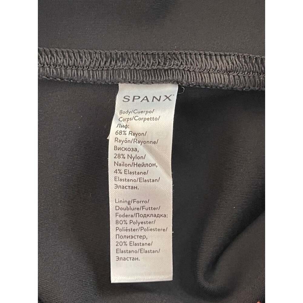 SPANX High Rise Ponte Knit Leggings Black Style 20264R - Picture 10 of 13